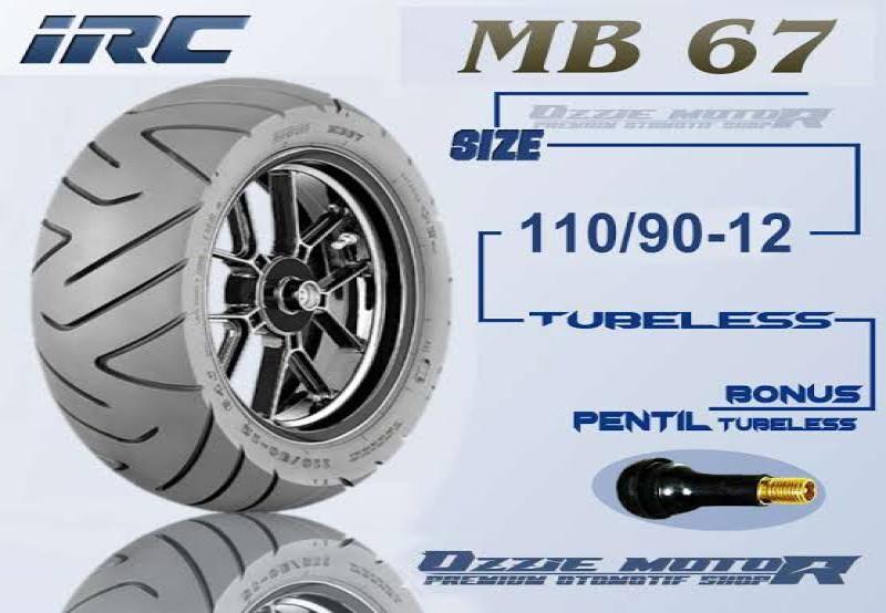 IRC 110/90 RING 12 SCOOPY FREEGO BAN BELAKANG TUBELLES