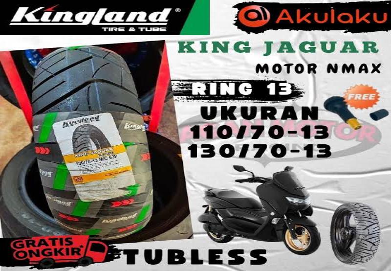 KINGLAND JAGUAR 130/70 RING 13 NMAX BELAKANG TUBELLES
